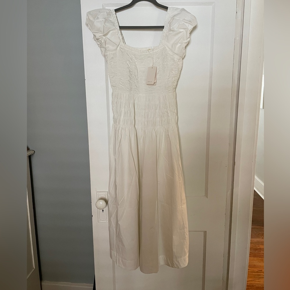 Nwt Doen Katherina Dress Cotton in Salt Medium